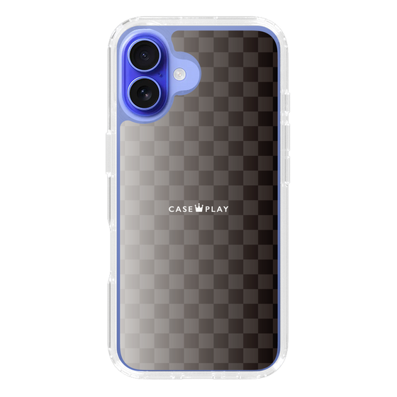 スリムプロテクションケース［ CASEPLAY Check - Black ］