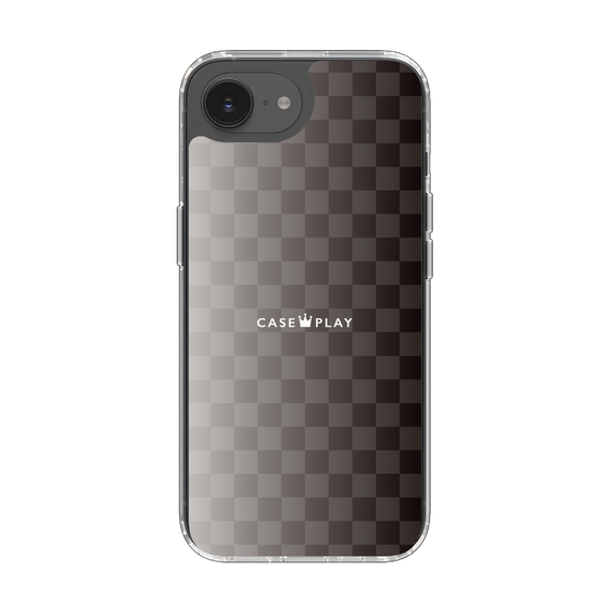 スリムプロテクションケース［ CASEPLAY Check - Black ］