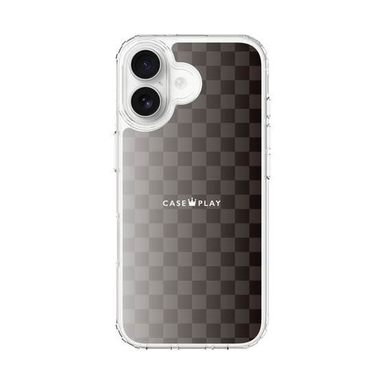スリムプロテクションケース［ CASEPLAY Check - Black ］