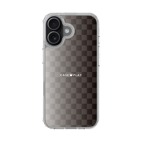 スリムプロテクションケース［ CASEPLAY Check - Black ］