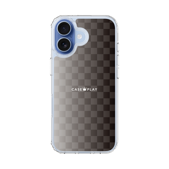 スリムプロテクションケース［ CASEPLAY Check - Black ］