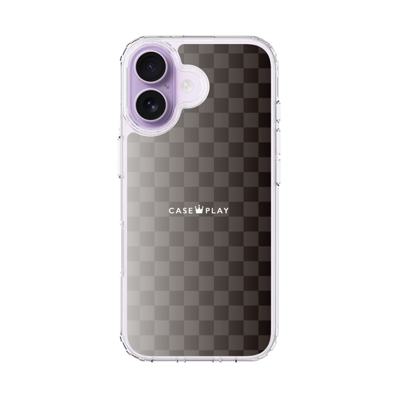 スリムプロテクションケース［ CASEPLAY Check - Black ］