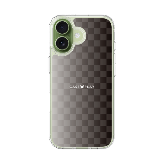 スリムプロテクションケース［ CASEPLAY Check - Black ］