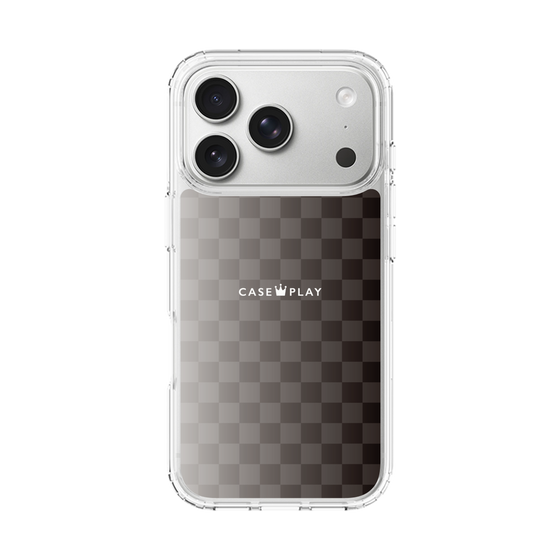スリムプロテクションケース［ CASEPLAY Check - Black ］