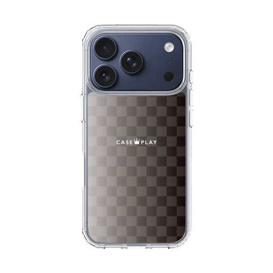 スリムプロテクションケース［ CASEPLAY Check - Black ］