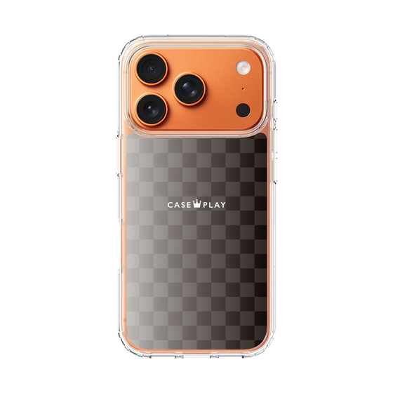 スリムプロテクションケース［ CASEPLAY Check - Black ］