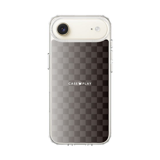 スリムプロテクションケース［ CASEPLAY Check - Black ］