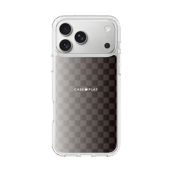 スリムプロテクションケース［ CASEPLAY Check - Black ］