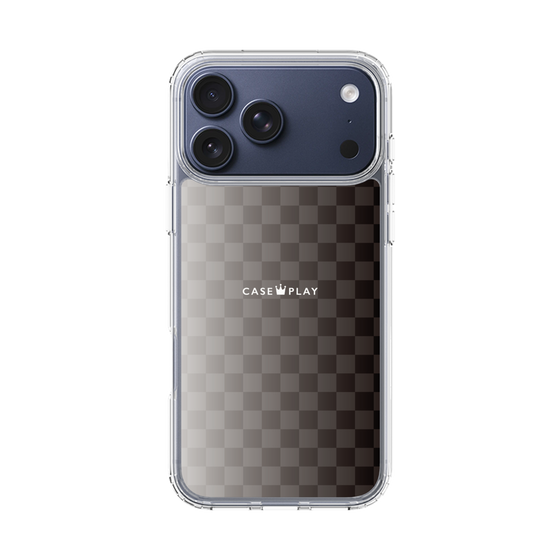 スリムプロテクションケース［ CASEPLAY Check - Black ］