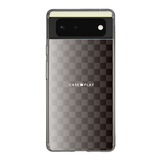 スリムプロテクションケース［ CASEPLAY Check - Black ］