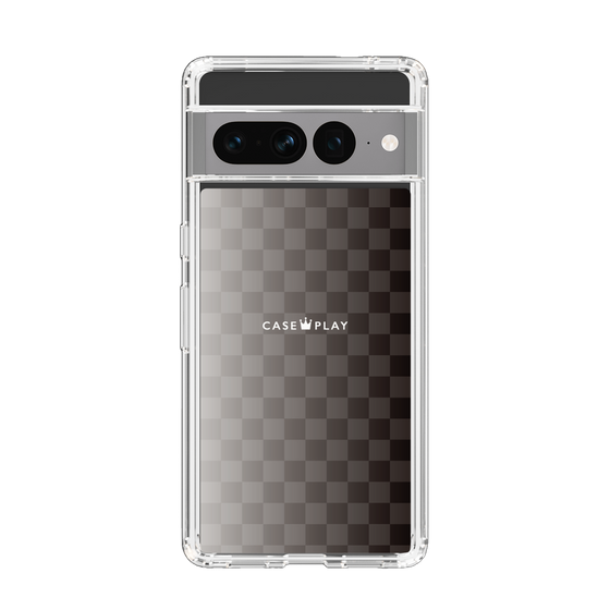 スリムプロテクションケース［ CASEPLAY Check - Black ］