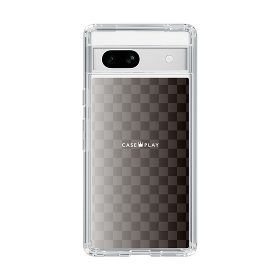 スリムプロテクションケース［ CASEPLAY Check - Black ］