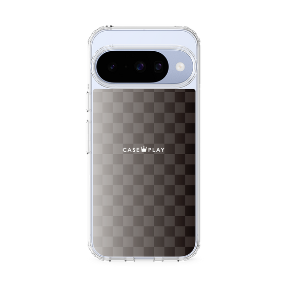 スリムプロテクションケース［ CASEPLAY Check - Black ］