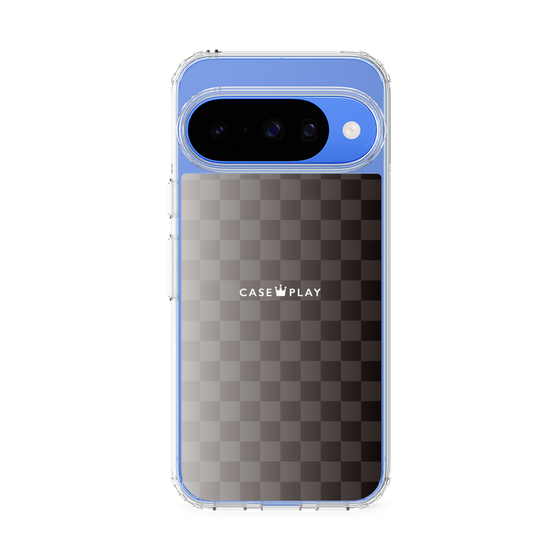 スリムプロテクションケース［ CASEPLAY Check - Black ］