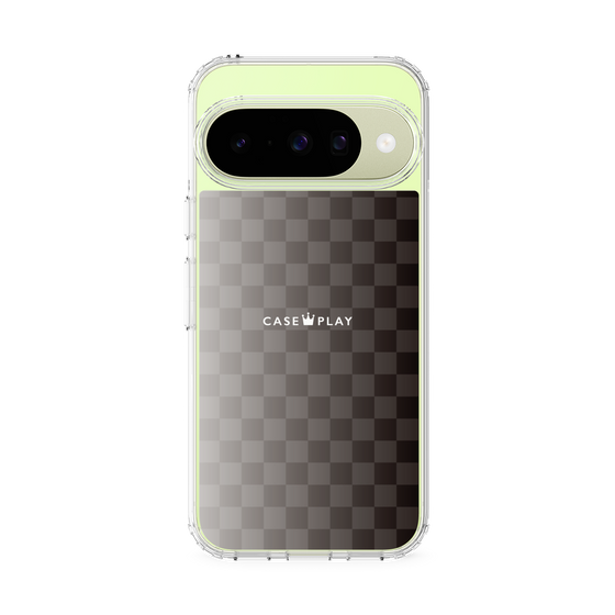 スリムプロテクションケース［ CASEPLAY Check - Black ］