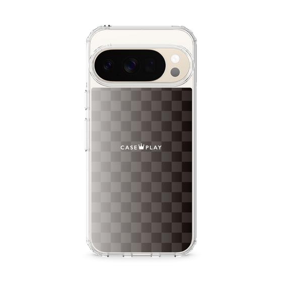 スリムプロテクションケース［ CASEPLAY Check - Black ］