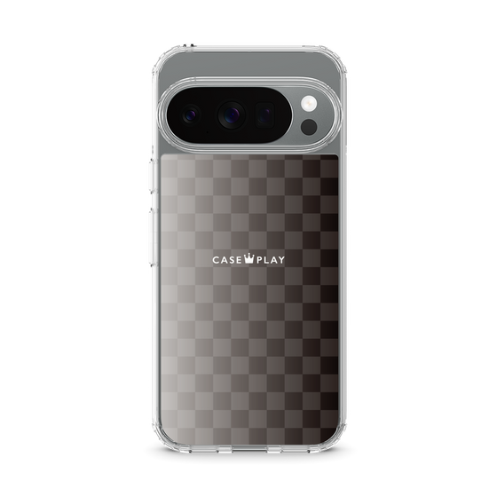 スリムプロテクションケース［ CASEPLAY Check - Black ］