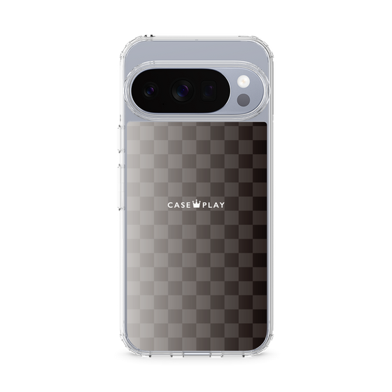 スリムプロテクションケース［ CASEPLAY Check - Black ］