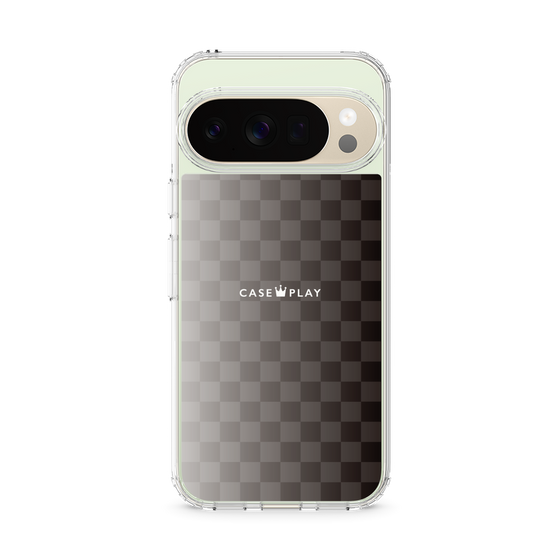 スリムプロテクションケース［ CASEPLAY Check - Black ］
