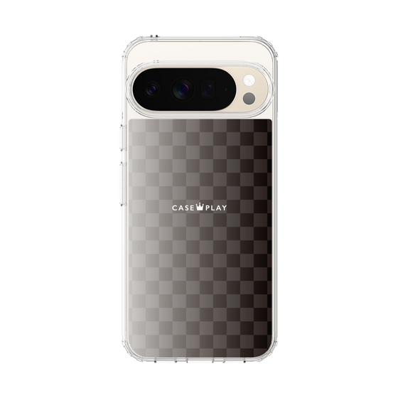 スリムプロテクションケース［ CASEPLAY Check - Black ］
