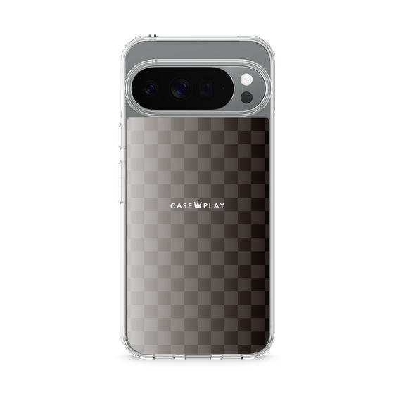 スリムプロテクションケース［ CASEPLAY Check - Black ］