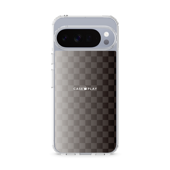 スリムプロテクションケース［ CASEPLAY Check - Black ］