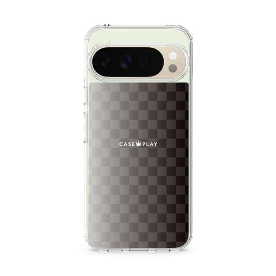 スリムプロテクションケース［ CASEPLAY Check - Black ］