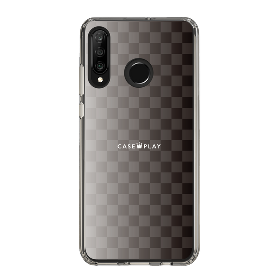 スリムプロテクションケース［ CASEPLAY Check - Black ］