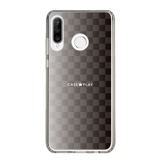 スリムプロテクションケース［ CASEPLAY Check - Black ］