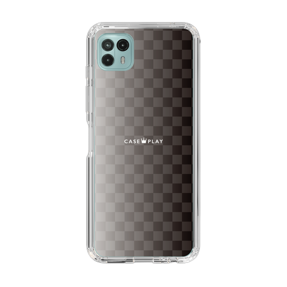 スリムプロテクションケース［ CASEPLAY Check - Black ］