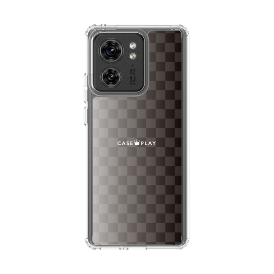 スリムプロテクションケース［ CASEPLAY Check - Black ］