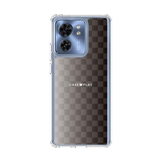 スリムプロテクションケース［ CASEPLAY Check - Black ］