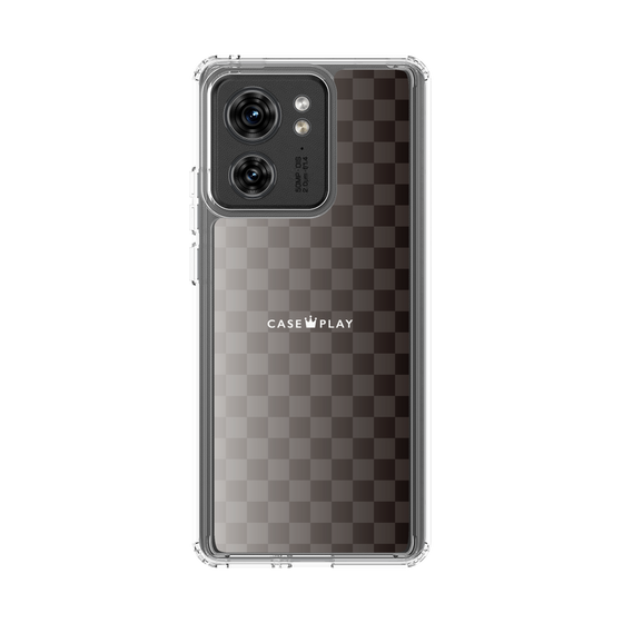 スリムプロテクションケース［ CASEPLAY Check - Black ］