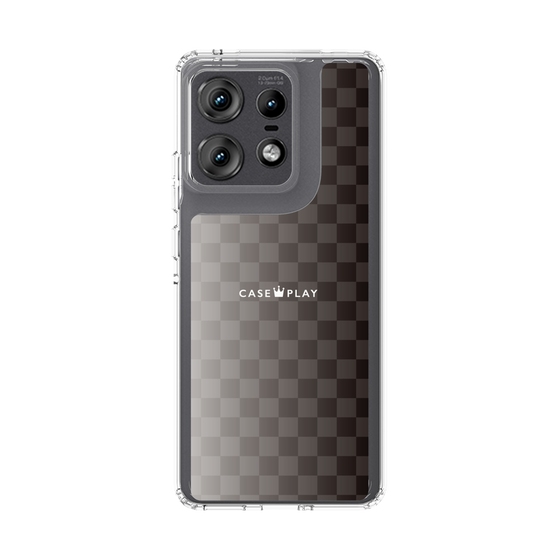 スリムプロテクションケース［ CASEPLAY Check - Black ］