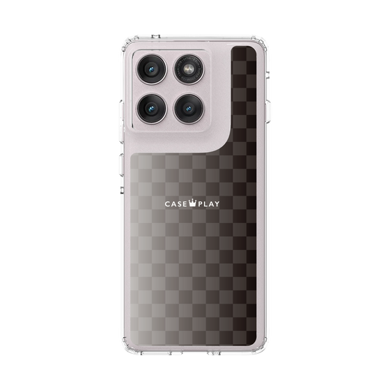 スリムプロテクションケース［ CASEPLAY Check - Black ］