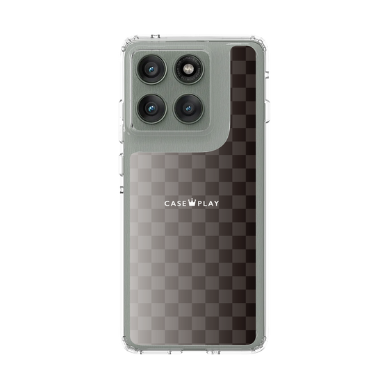 スリムプロテクションケース［ CASEPLAY Check - Black ］