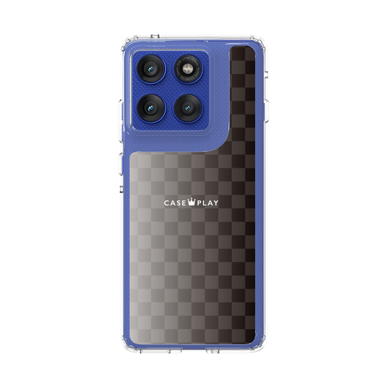 スリムプロテクションケース［ CASEPLAY Check - Black ］