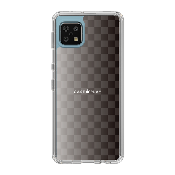 スリムプロテクションケース［ CASEPLAY Check - Black ］