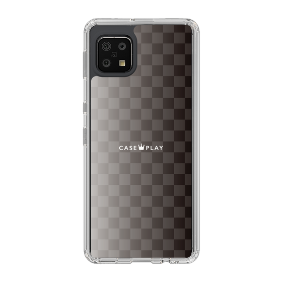 スリムプロテクションケース［ CASEPLAY Check - Black ］