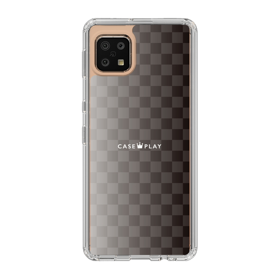 スリムプロテクションケース［ CASEPLAY Check - Black ］