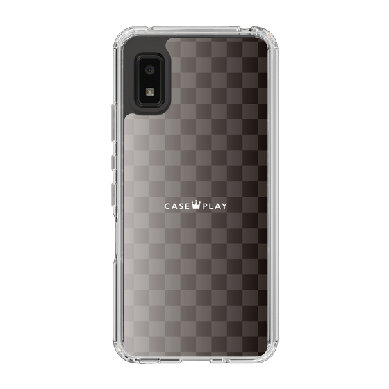 スリムプロテクションケース［ CASEPLAY Check - Black ］