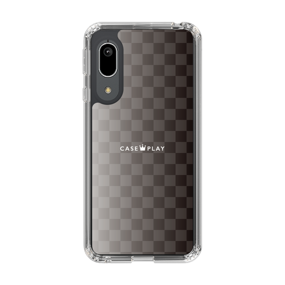 スリムプロテクションケース［ CASEPLAY Check - Black ］