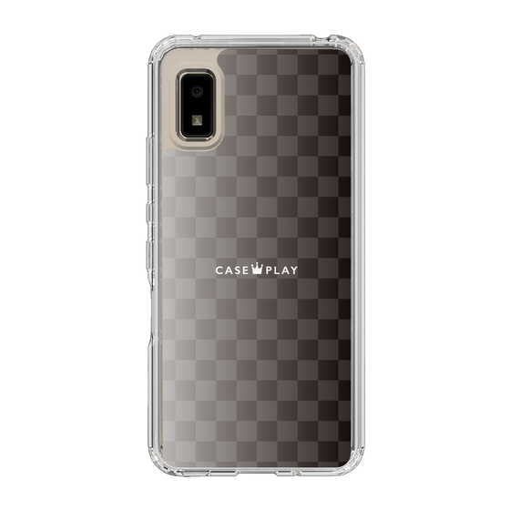 スリムプロテクションケース［ CASEPLAY Check - Black ］