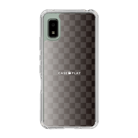 スリムプロテクションケース［ CASEPLAY Check - Black ］