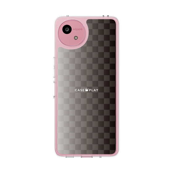 スリムプロテクションケース［ CASEPLAY Check - Black ］