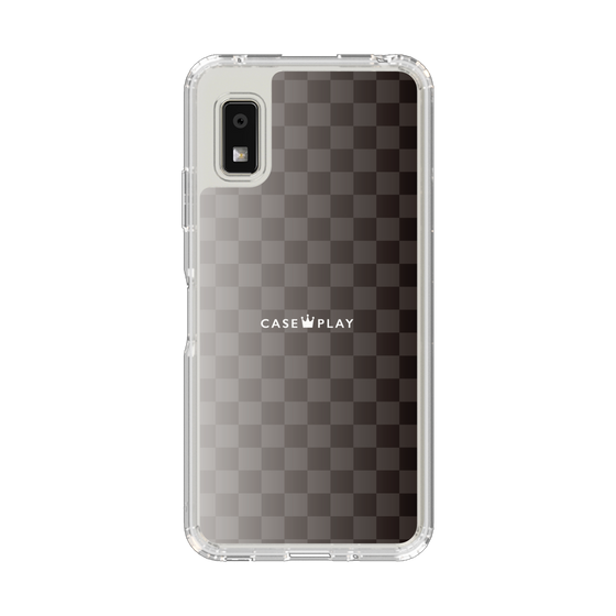 スリムプロテクションケース［ CASEPLAY Check - Black ］