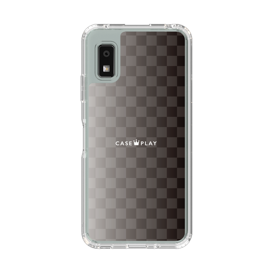 スリムプロテクションケース［ CASEPLAY Check - Black ］