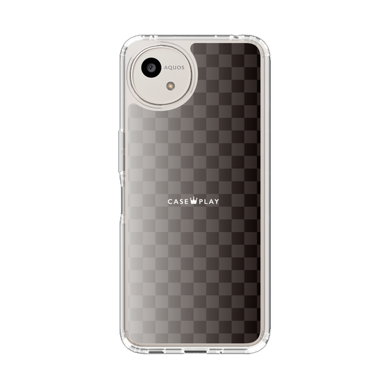 スリムプロテクションケース［ CASEPLAY Check - Black ］