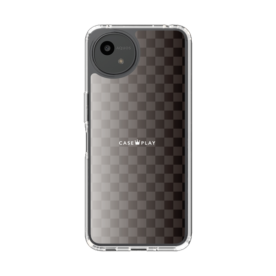 スリムプロテクションケース［ CASEPLAY Check - Black ］