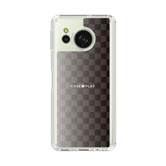 スリムプロテクションケース［ CASEPLAY Check - Black ］